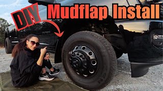 2026 RAM 3500 Mega Cab Dually | WeatherTech Mudflap Install (No Drilling!)