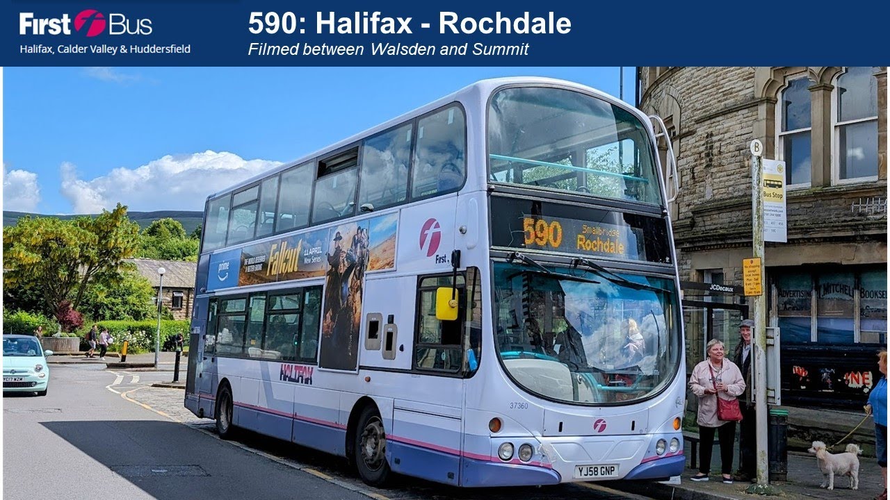 Top deck views 🤩 First West Yorkshire 590 service between Walsden and ...