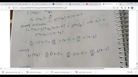 II ECE   RVSP  PROBLEM  CONDITIONAL DISTRIBUTION AND DENSITY FUNCTION