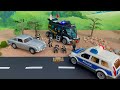 Action toys  police special unit arresting gold thief  playmobil vehicles