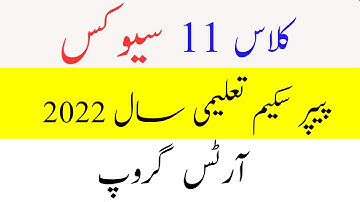 11th Class Civics Paper Scheme 2022 - 11th Arts Civic Paper 2022- Fa part 1 Civic Paper Pattern 2022