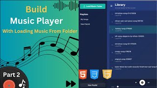 Build an Offline Music Player in JavaScript | Save Playlist & Recent Songs (HTML + CSS) screenshot 2
