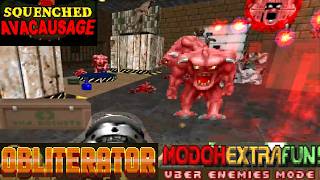Obliterator vs THE UBER MONSTERS! (With Squenched Avacausage) - [UZDoom and Boom mods]