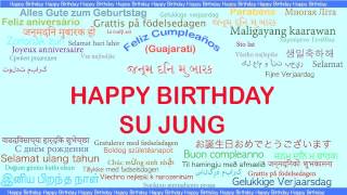 SuJung   Languages Idiomas - Happy Birthday