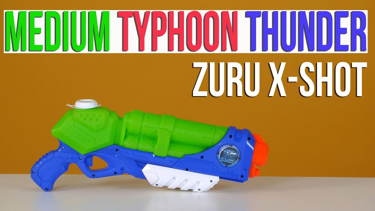 Распаковка Zuru X-Shot Medium Typhoon Thunder (01228)