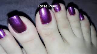 Metallic Purple Chrome Pedicure Tutorial