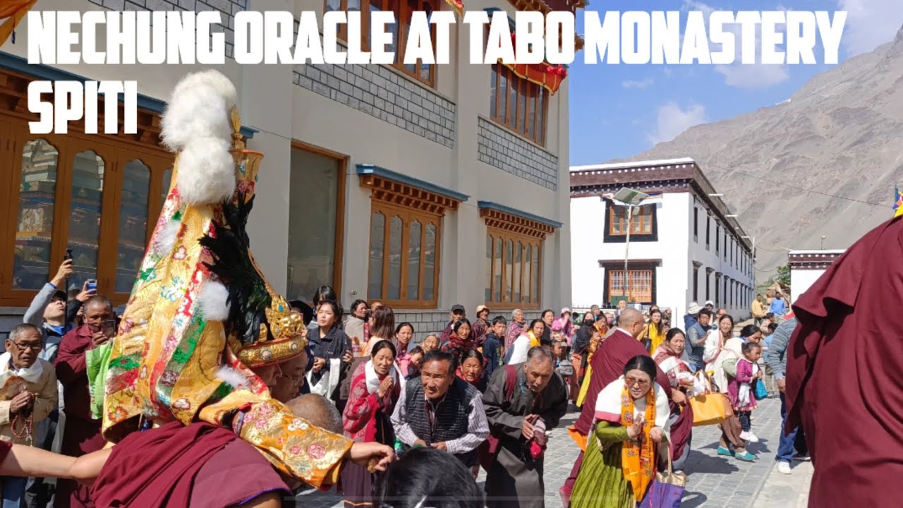 Nechung Oracle at tabo monastery spiti 2024 
