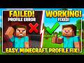 How to Fix Minecraft Failed to Create Profile Error | Login &amp; Sync Fix Guide