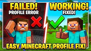 How to Fix Minecraft Failed to Create Profile Error | Login & Sync Fix Guide