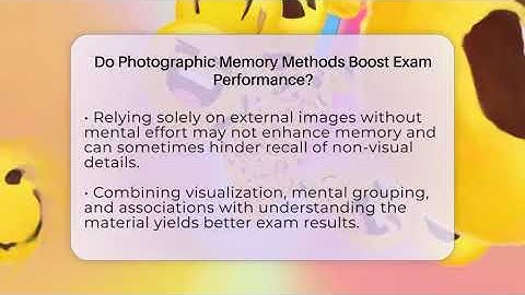 Do Photographic Memory Methods Boost Exam Performance? - Did Ya Know This