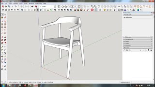 MODELING ARMCHAIR WITH SKETCHUP