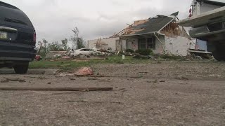 Surveying the wreckage from Tuesday's deadly tornado in Greenfield, Iowa