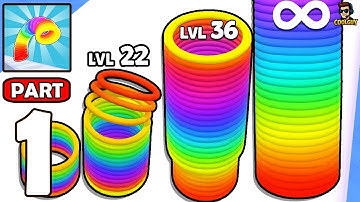 Slinky Hop Gameplay Walkthrough Levels 1-23 Funny Mobile Game (Android,iOS)