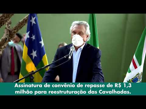 Assinatura de convênio de repasse de R$ 1,3 milhão para reestruturação das Cavalhadas.