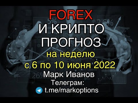 Форекс  прогноз на неделю с 6 по 10 июня 2022. Анализ по биткоин и Эфириуму