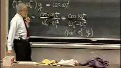 Lec 14 | MIT 18.03 Differential Equations, Spring 2006