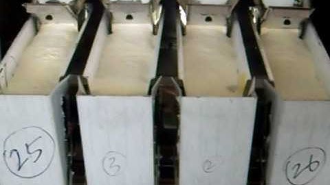 Rice Powder Weighing Video from Wilpac - 4 head linear weigher