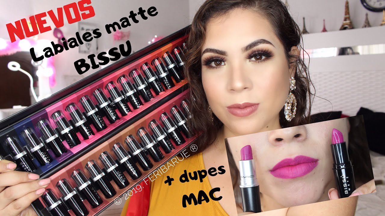 NUEVOS LABIALES MATE BISSU (DUPE MAC) ♥ FERIBARUE