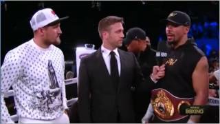 Celebrity ANDRE WARD AND SERGEY KOVALEV POST FIGHT INTERVIEW WITH MAX KELLERMAN Wealth