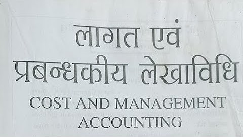 Bcom Part 3 Cost Accounting Chapter 6 Contract Costing L-10