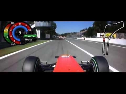 F1 2010 Monza Fernando Alonso Onboard Pole Lap [FOM] HD