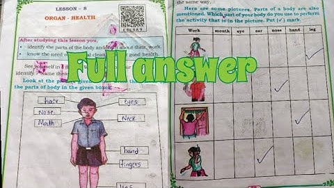 || 2nd STD EVS|| lesson -8 organ- health||#education #class2 #class2evs