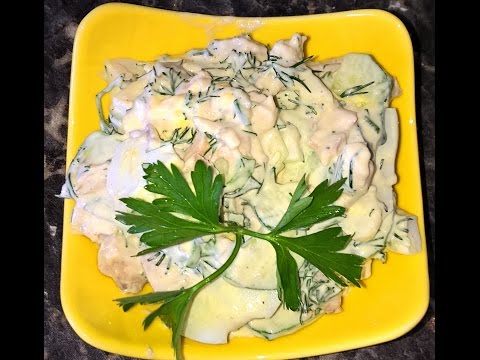 Видео рецепт Салат из мяса курицы