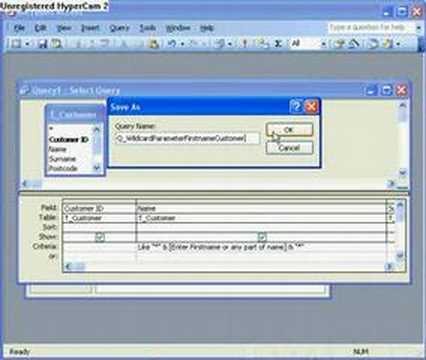 2.23 Creating a Search Engine  (Google) Type Query in Access