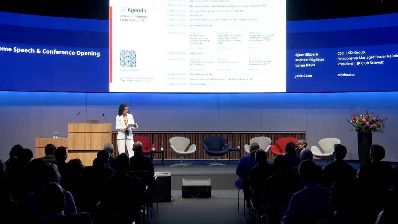 SIX, Investor Relations Conference 2025; Welcome Speech & Conference Opening
