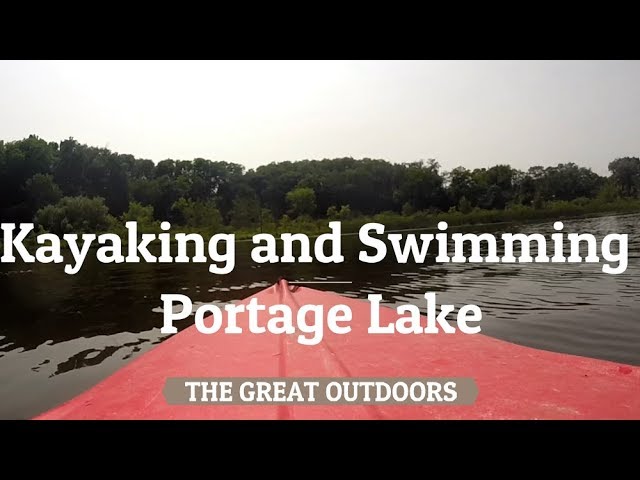 Kayaking And Swimming Portage Lake, Waterloo Recreation Area, Jackson, Mi  (2019) - Youtube