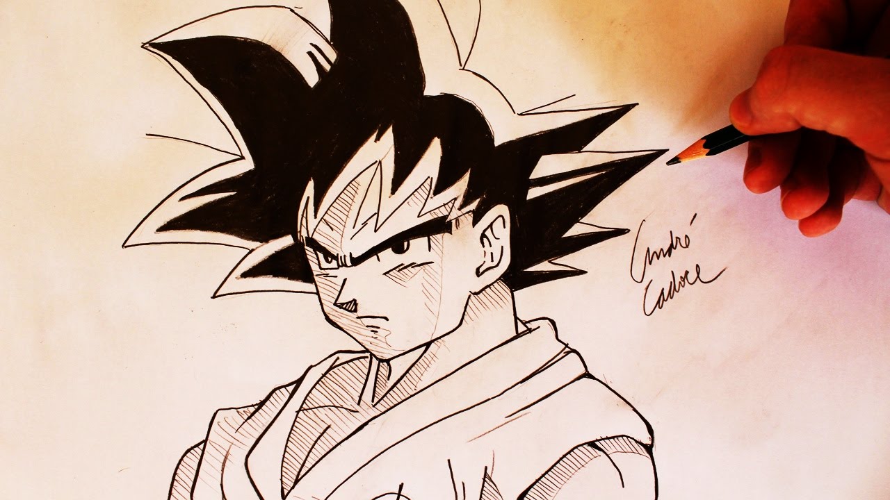 como desenhar o goku  Art, Drawings, Art drawings