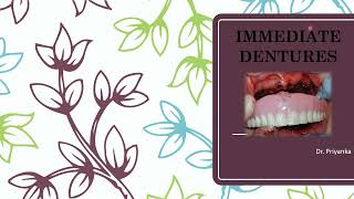 IMMEDIATE COMPLETE DENTURE/ IMMEDIATE DENTURE