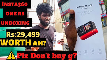insta360 one rs unboxing 😐 | 4klens | worst cam | gopro7 | #insta360 #insta360oners #gopro7sliver