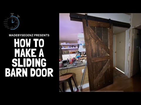 How to Make a Sliding Barn Door - YouTube