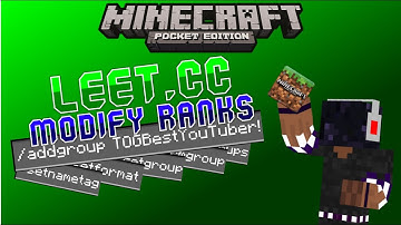MODIFY RANKS TUTORIAL | LEET.CC MCPE SERVERS
