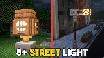8+ Minecraft Street Light Designs To Enhance Your Streets!