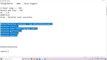 Selenium 4.0 Live training - New Batch April 2022 Day 2