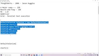 Selenium 4.0 Live training - New Batch April 2022 Day 2