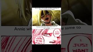 Annie’s Reaction When Eren Does What She Did 💀 Attack on Titan Double Standard Meme