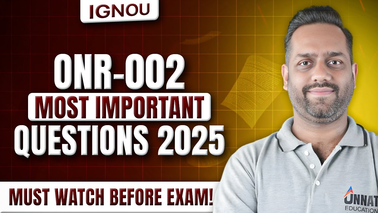 ONR 002 Question Paper June 2025 Solved | Basics of Hydrology ONR 002 Most Important Questions