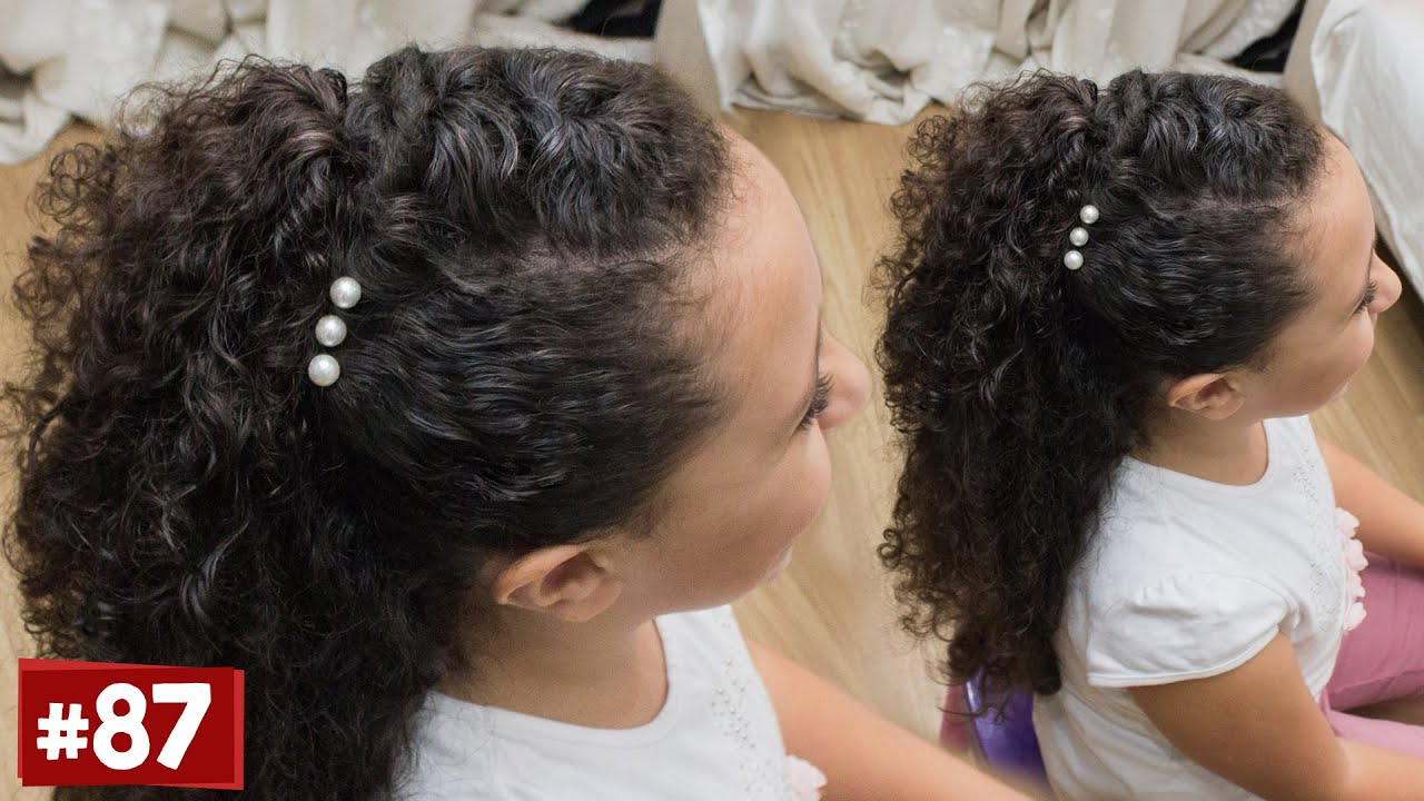 Penteado Infantil Fácil para cacheadas semi preso #87 I Sr. e Sra. Martinez
