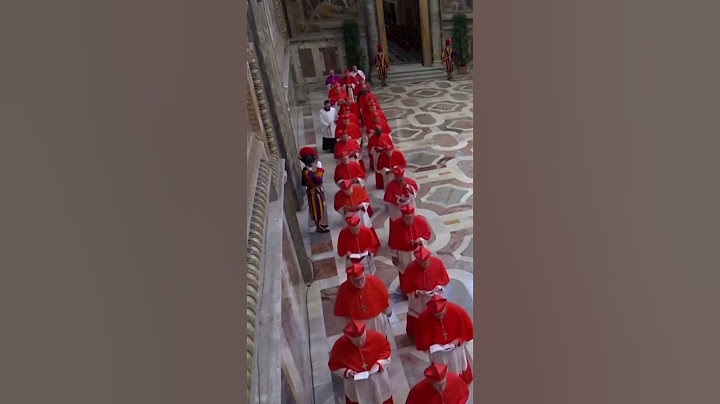 Conclave gets underway: Cardinals file into Sistine Chapel