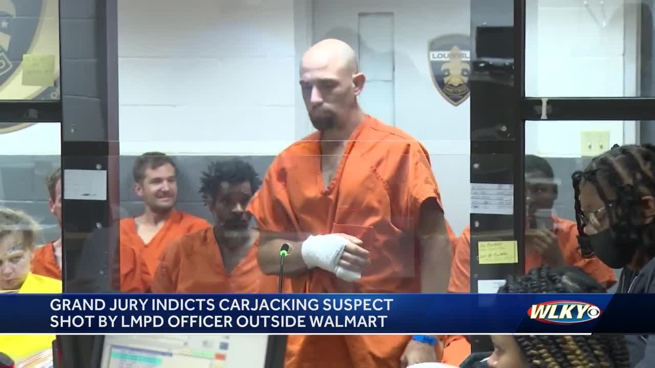 Grand jury indicts carjacking suspect shot by LMPD officer outside ...