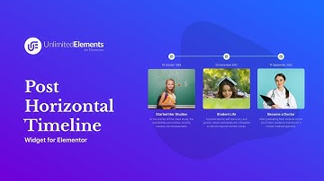 Post Horizontal Timeline Widget for Elementor