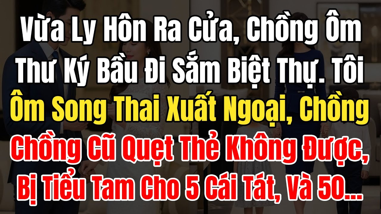 Vừa Ly Hôn Chồng Ôm Thư Ký Bầu Đi Sắm Biệt Thự, Tôi Ôm Song Thai Đi, Hắn Quẹt Thẻ Ko Đc Bị 5 Cái Tát