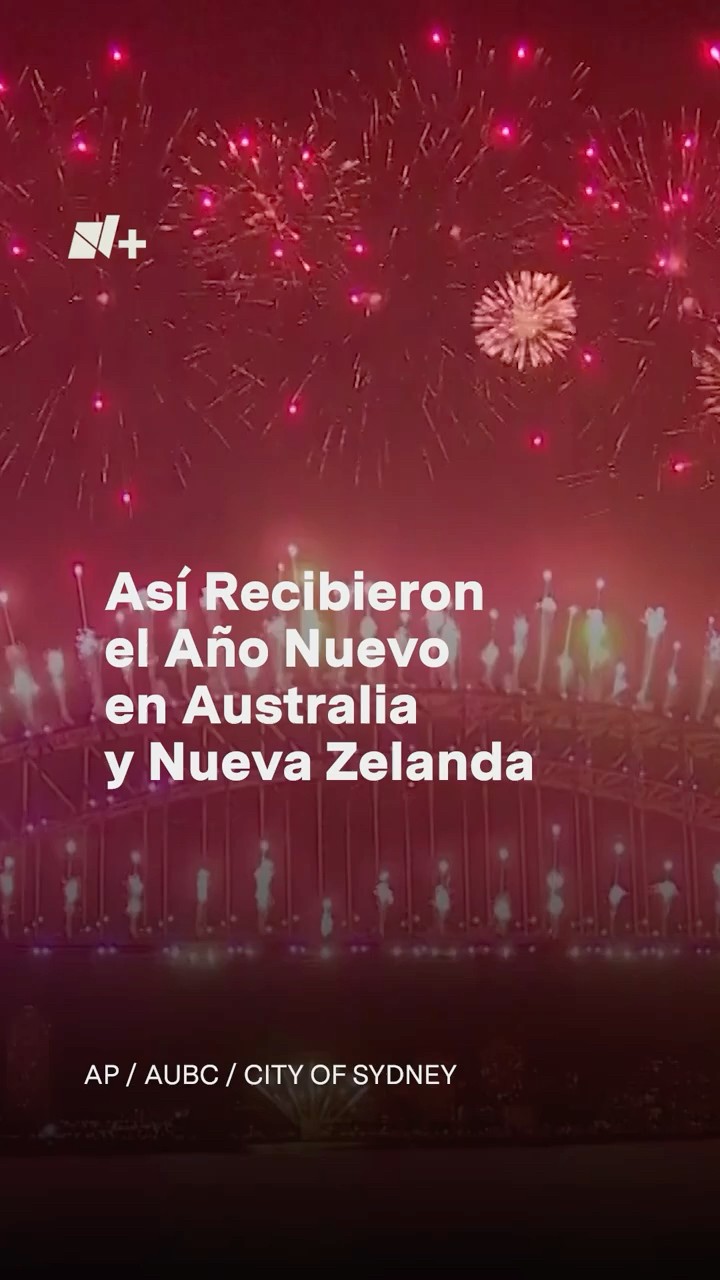 Así recibieron el Año Nuevo en Australia y Nueva Zelanda - N+ #shorts