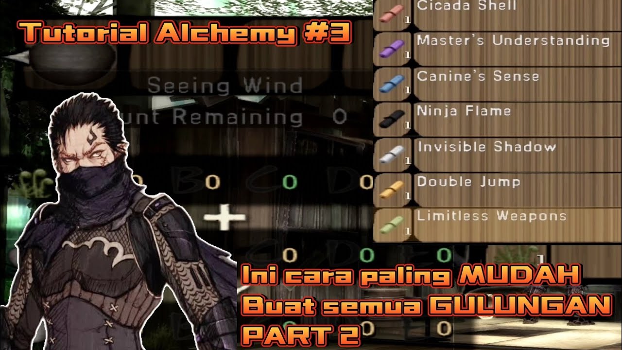 Shinobido way of the Ninja | Tutorial Alchemy #3 | Cara buat semua Gulungan part 2