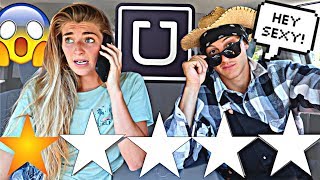PICKED UP MY GIRLFRIEND IN AN UBER UNDER DISGUISE!! *She Ran*