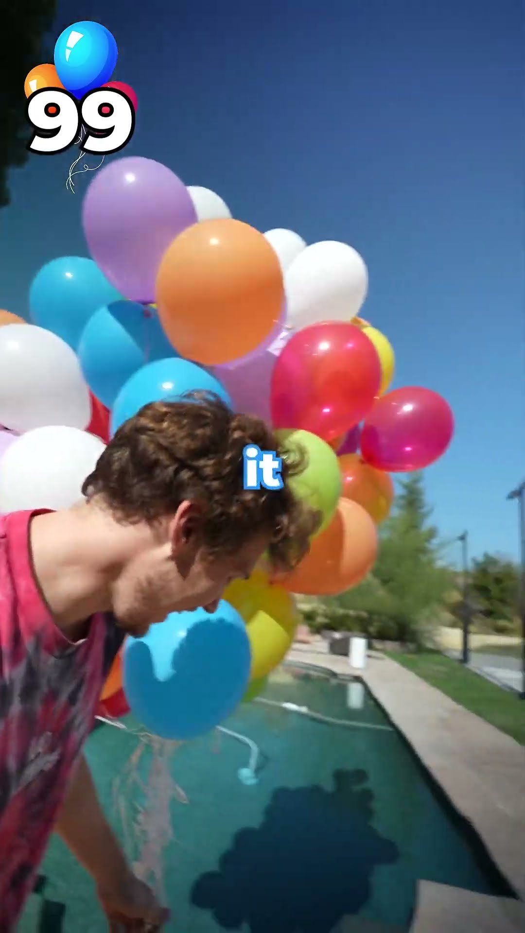 How many balloons does it take to make a yoga ball fly?