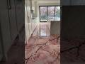Epoxy flooring with pink cherry blossoms #diy #epoxy #homedecor